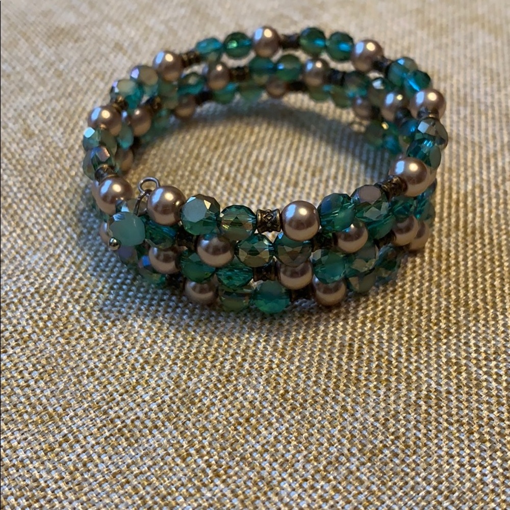 One of a kind handcrafted memory bracelet